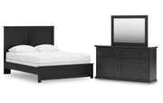 Maribel Queen Panel Bed, Dresser and Mirror