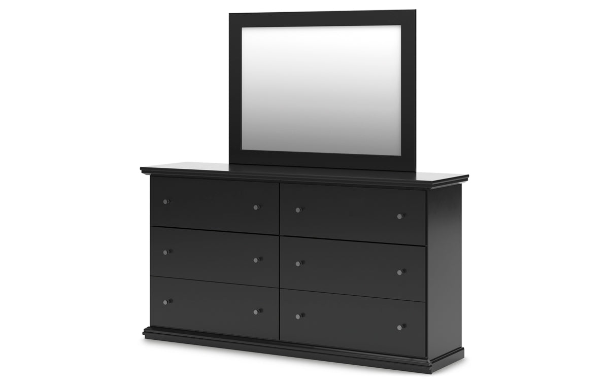 Maribel Queen Panel Bed, Dresser and Mirror