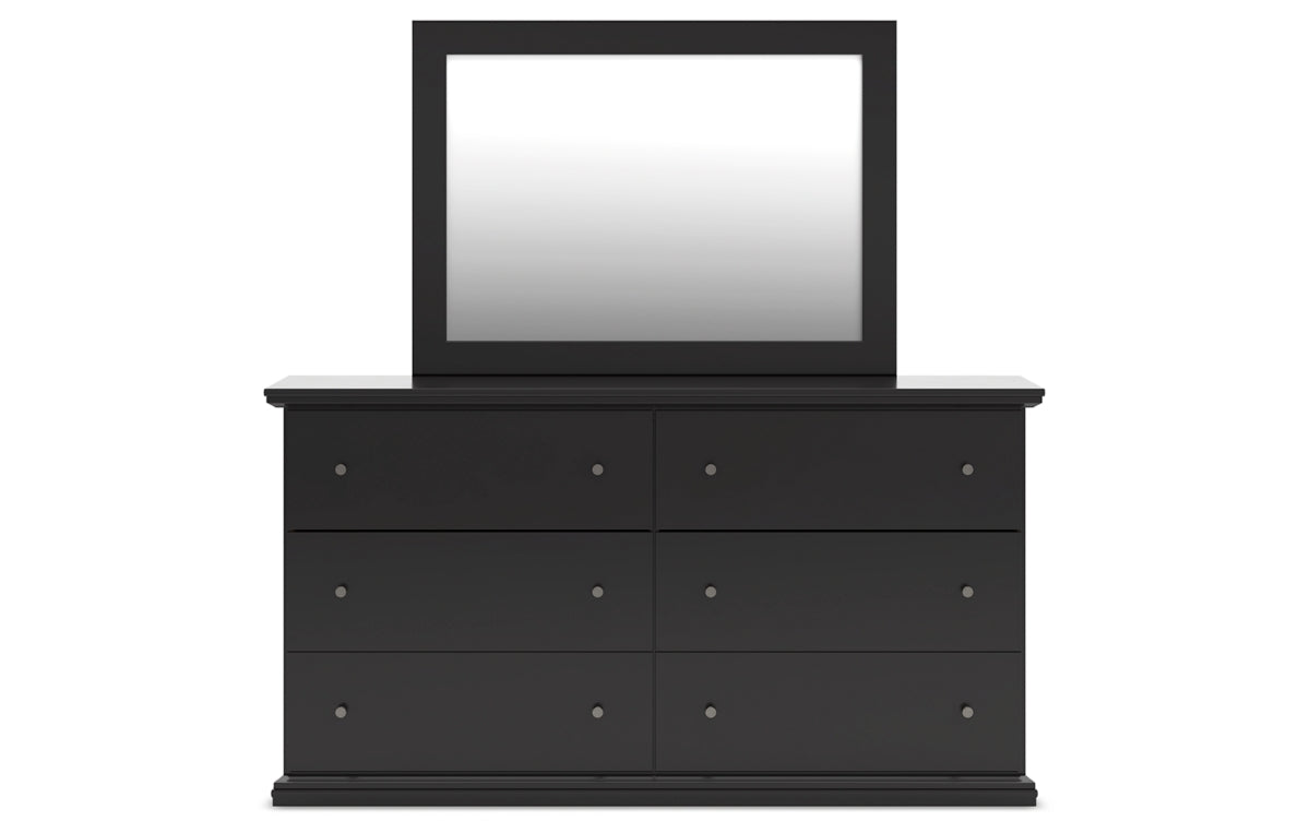Maribel Twin Panel Bed, Dresser, Mirror and Chest