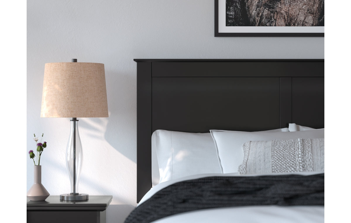 Maribel Queen Panel Bed with Mirrored Dresser