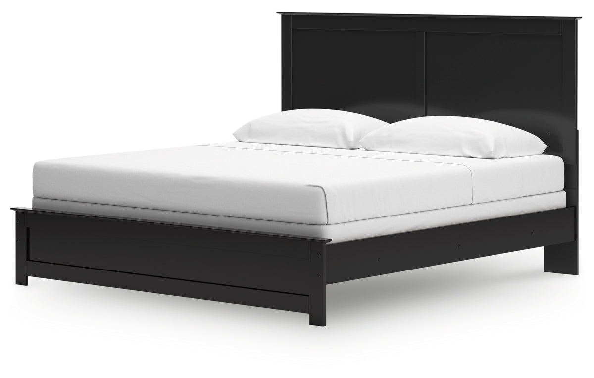 Maribel King Panel Bed, Dresser, Mirror, Chest and Nightstand