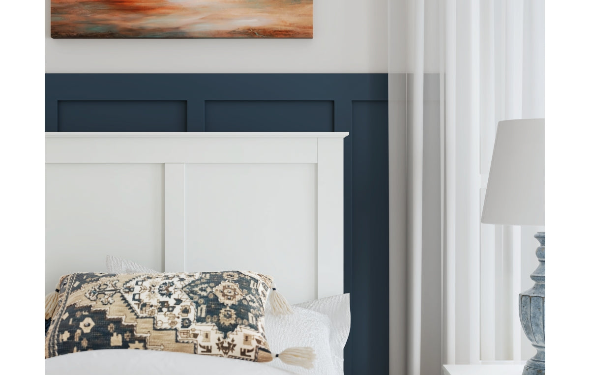 Bostwick Shoals Twin Panel Bed with Mirrored Dresser, Chest and Nightstand
