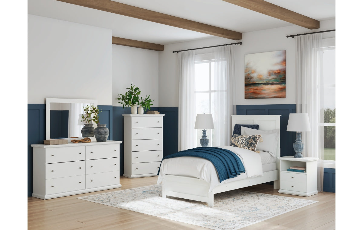 Bostwick Shoals Full Panel Bed, Dresser, Mirror, Chest and Nightstand