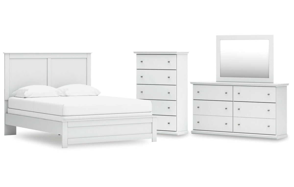 Bostwick Shoals Queen Panel Bed, Dresser, Mirror and Chest