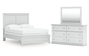 Bostwick Shoals Full Panel Bed, Dresser and Mirror