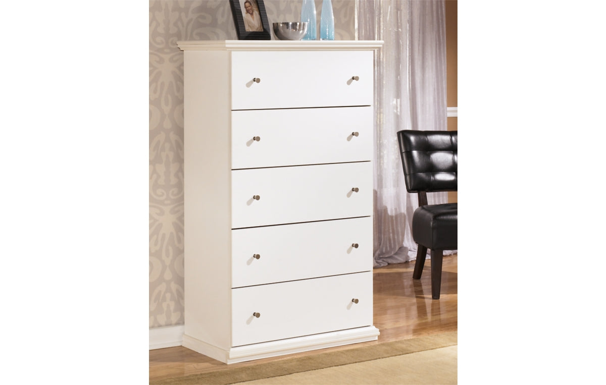 Bostwick Shoals Twin Panel Bed with Mirrored Dresser, Chest and Nightstand