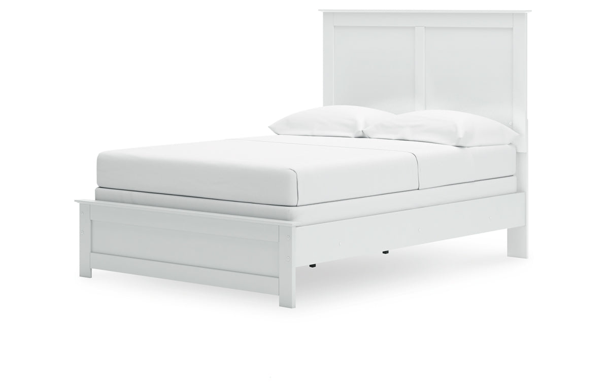 Bostwick Shoals Full Panel Bed with Mirrored Dresser and Chest