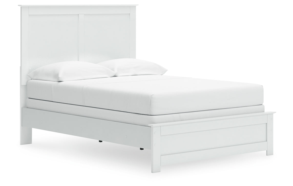 Bostwick Shoals Full Panel Bed with Mirrored Dresser and Chest