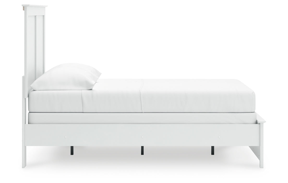 Bostwick Shoals Full Panel Bed with Mirrored Dresser, Chest and Nightstand