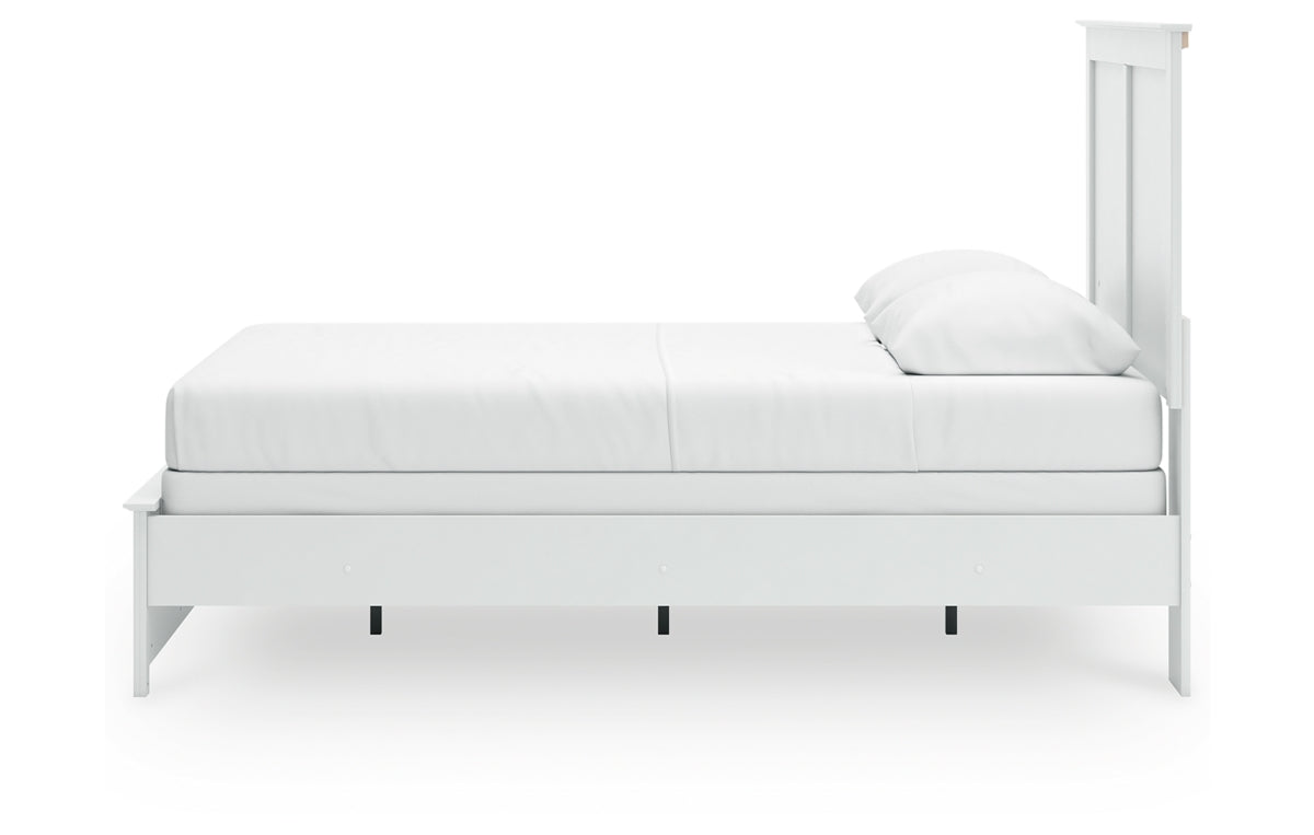 Bostwick Shoals Queen Panel Bed with Mirrored Dresser, Chest and Nightstand