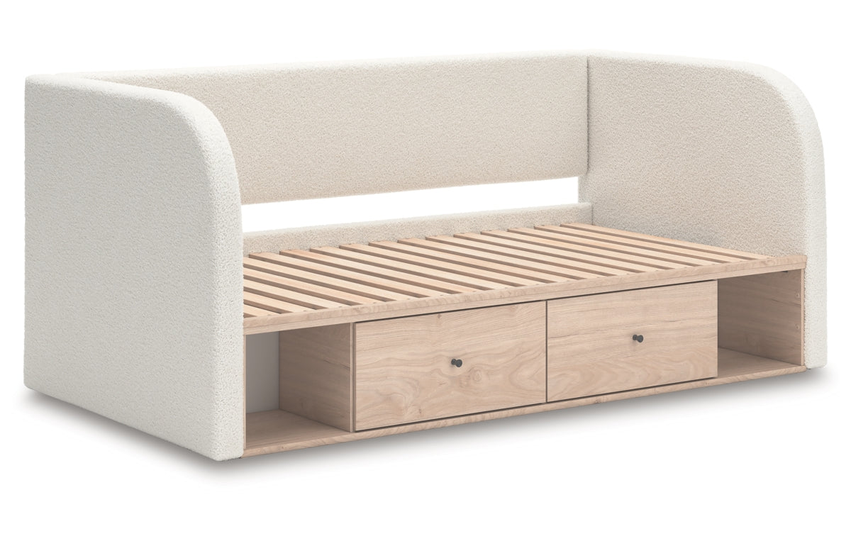 Arloster Twin Upholstered Day Bed with Storage