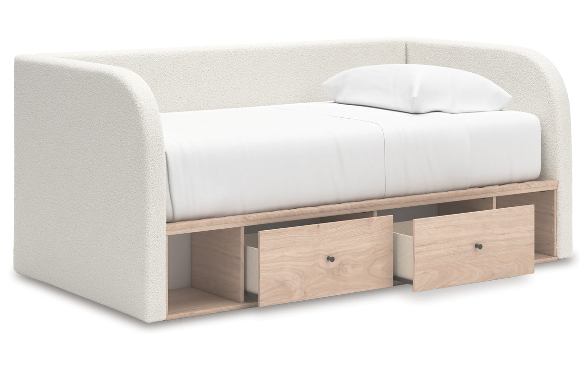 Arloster Full Upholstered Day Bed with Storage
