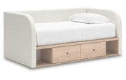 Arloster Full Upholstered Day Bed with Storage