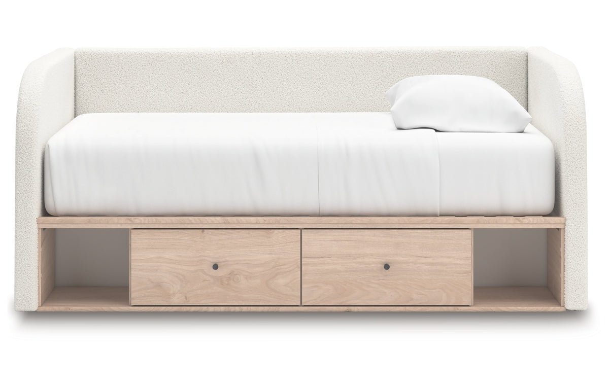 Arloster Twin Upholstered Day Bed with Storage