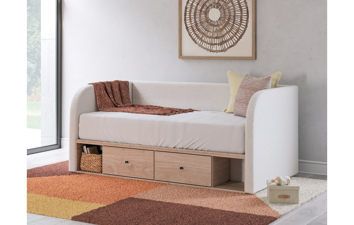 Arloster Twin Upholstered Day Bed with Storage