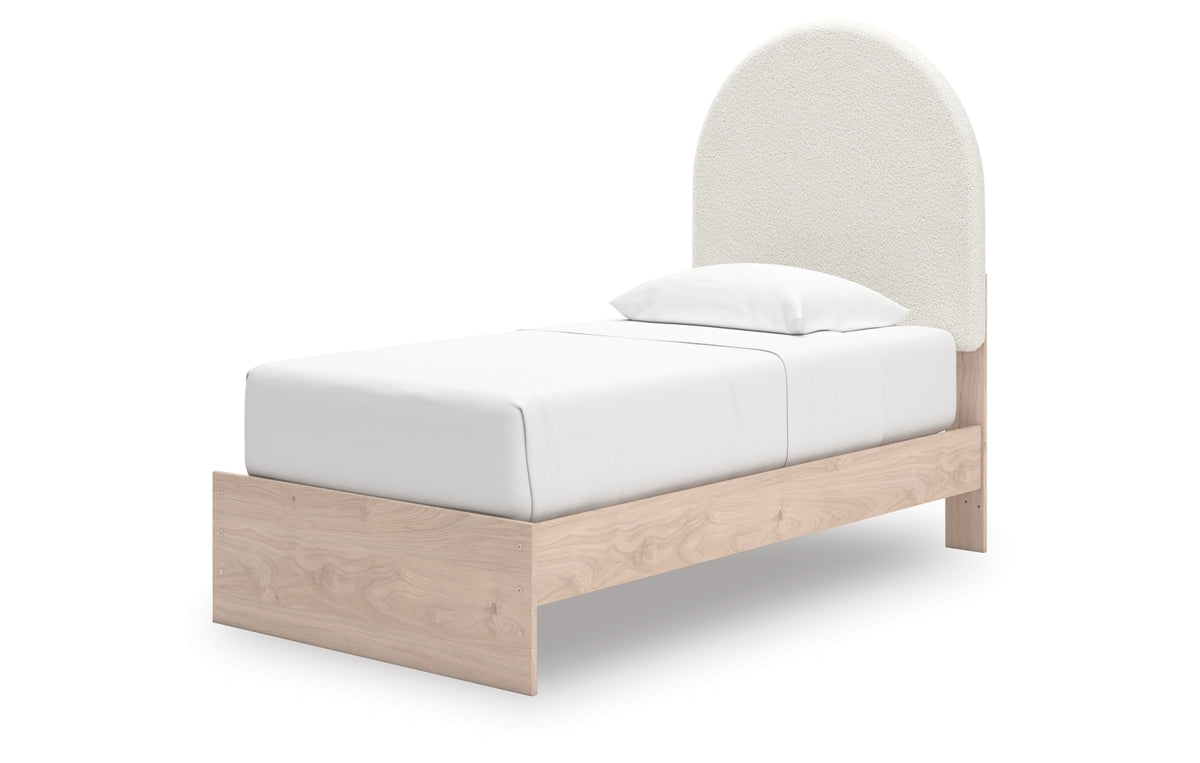Arloster Twin Upholstered Panel Bed with Storage