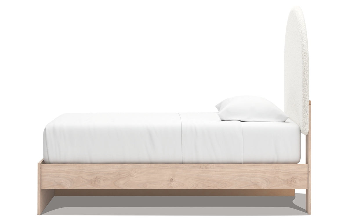 Arloster Twin Upholstered Panel Bed with Storage
