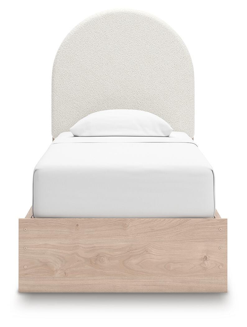 Arloster Twin Upholstered Panel Bed with Storage