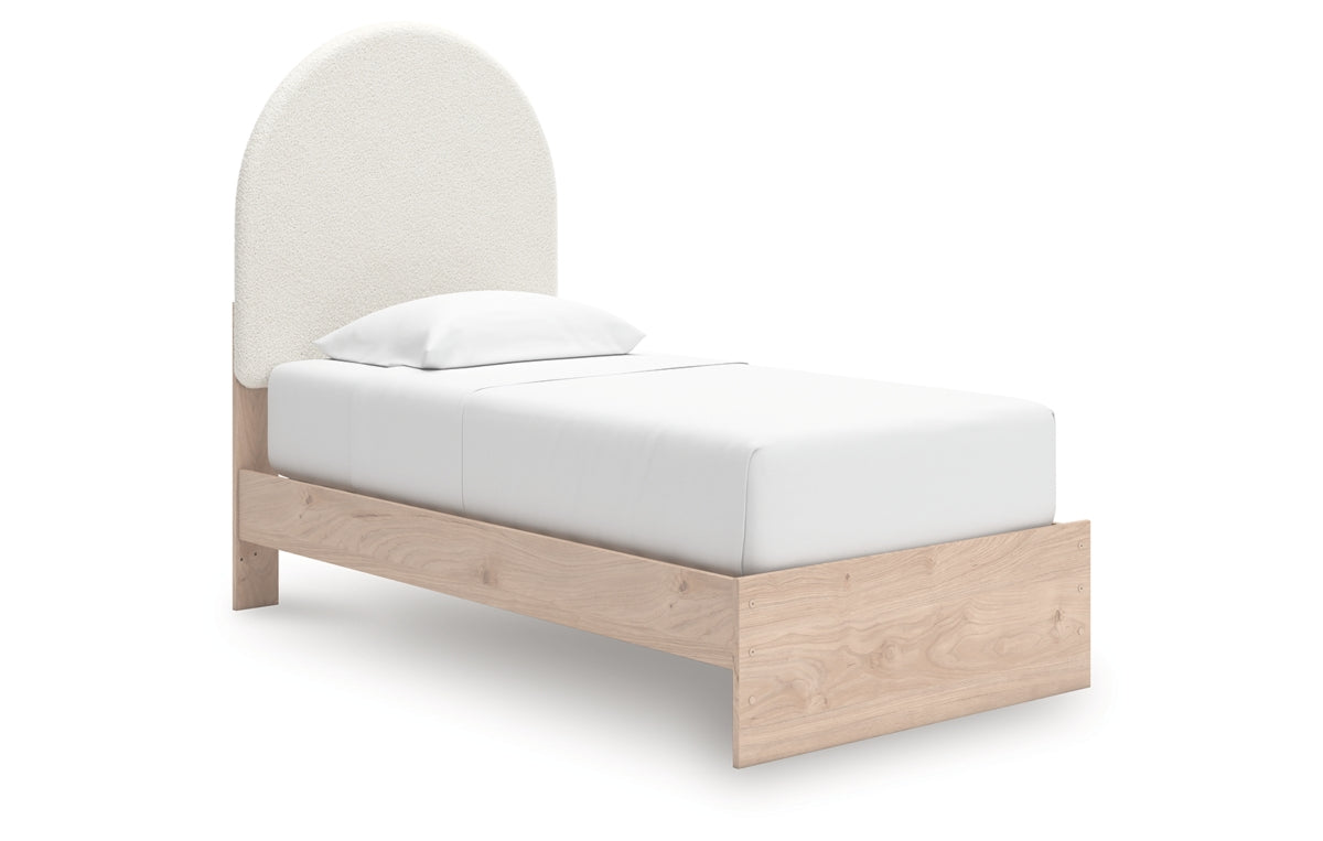 Arloster Twin Upholstered Panel Bed