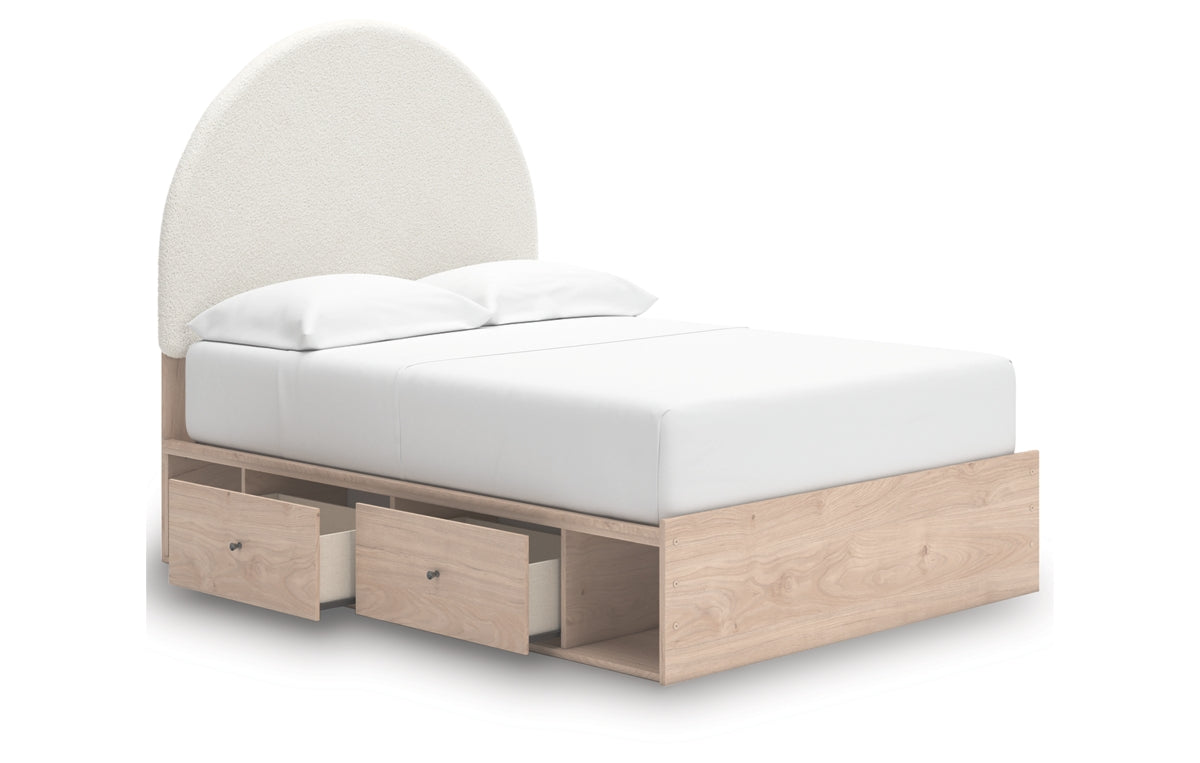 Arloster Full Upholstered Panel Bed with Storage