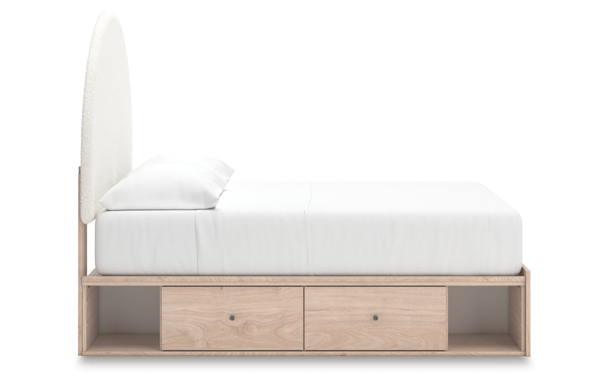 Arloster Full Upholstered Panel Bed with Storage