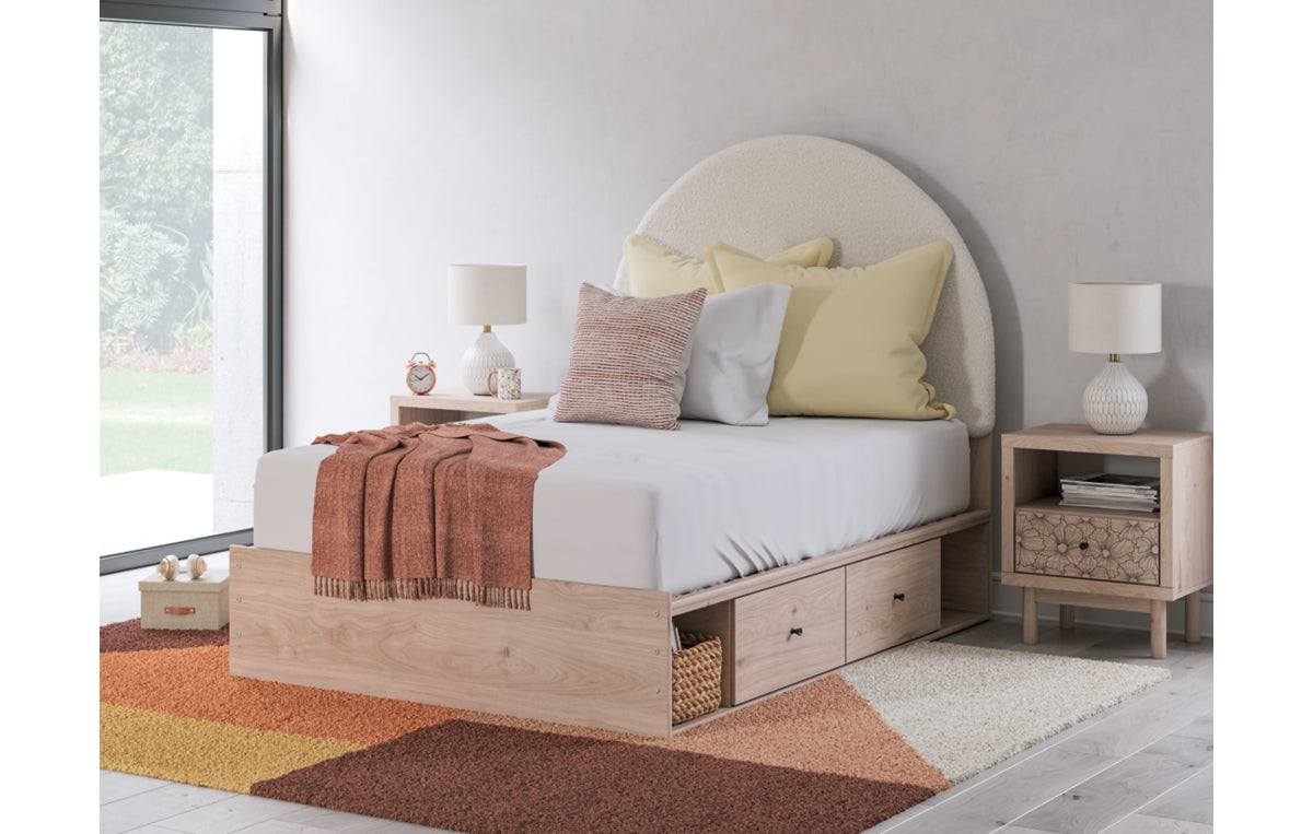 Arloster Full Upholstered Panel Bed with Storage