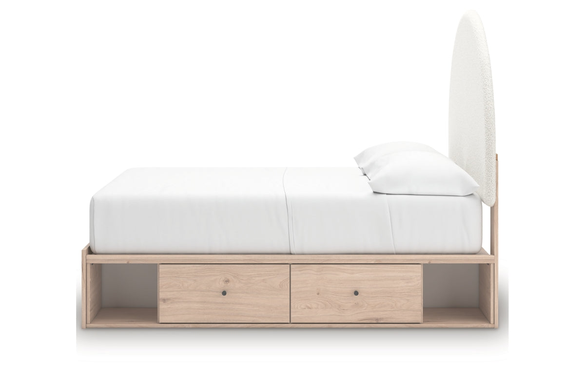 Arloster Full Upholstered Panel Bed with Storage