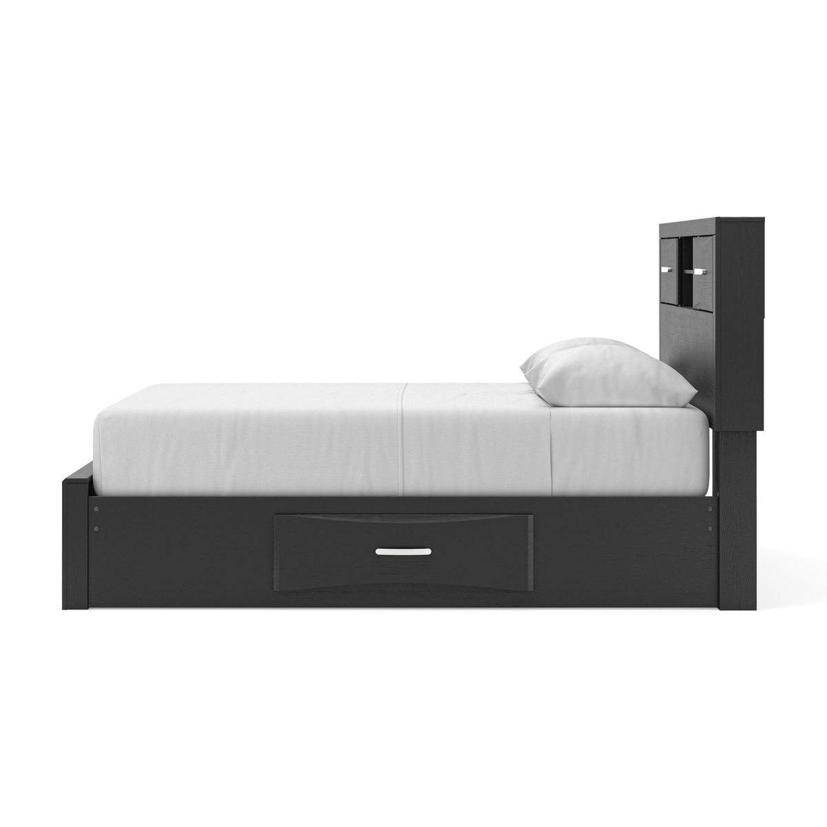 Stabotta Queen Bookcase Bed with Storage