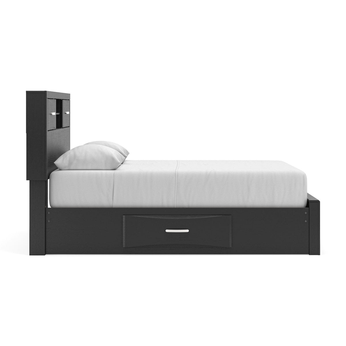 Stabotta Queen Bookcase Bed with Storage