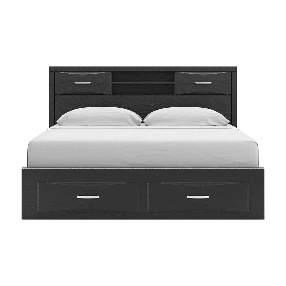 Stabotta King Bookcase Bed with Storage