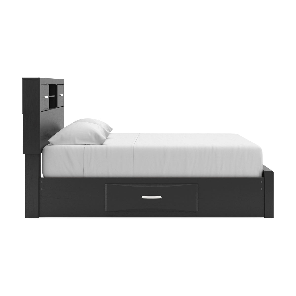 Stabotta King Bookcase Bed with Storage