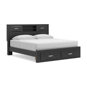 Stabotta King Bookcase Storage Bed