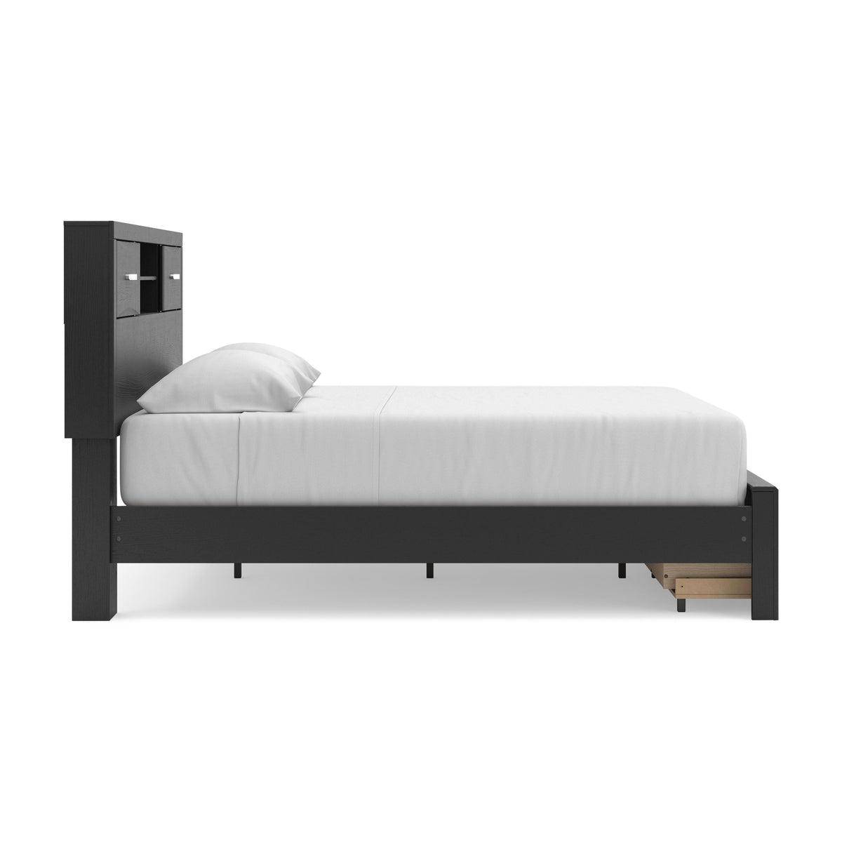 Stabotta King Bookcase Storage Bed