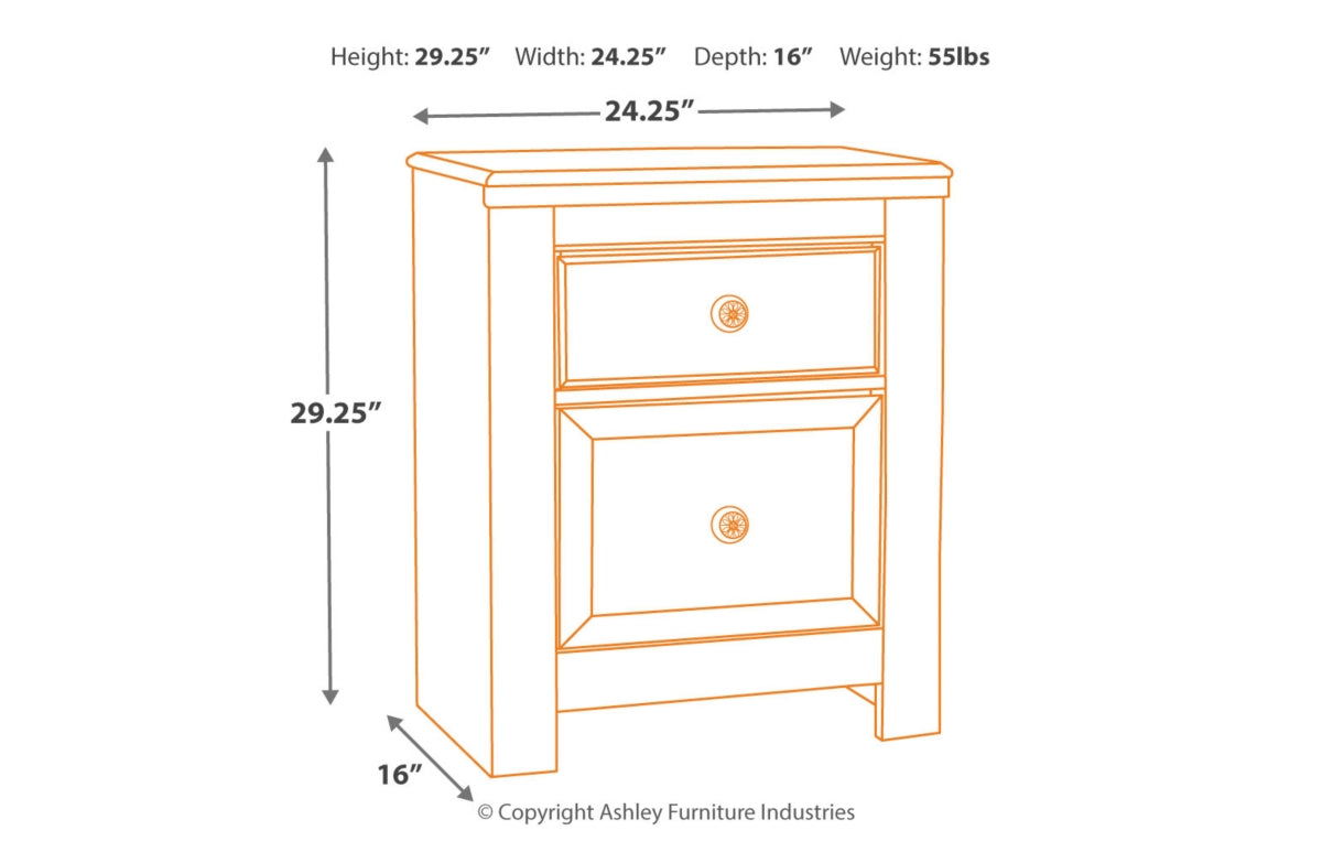 Paxberry Queen Panel Bed with Mirrored Dresser, Chest and Nightstand