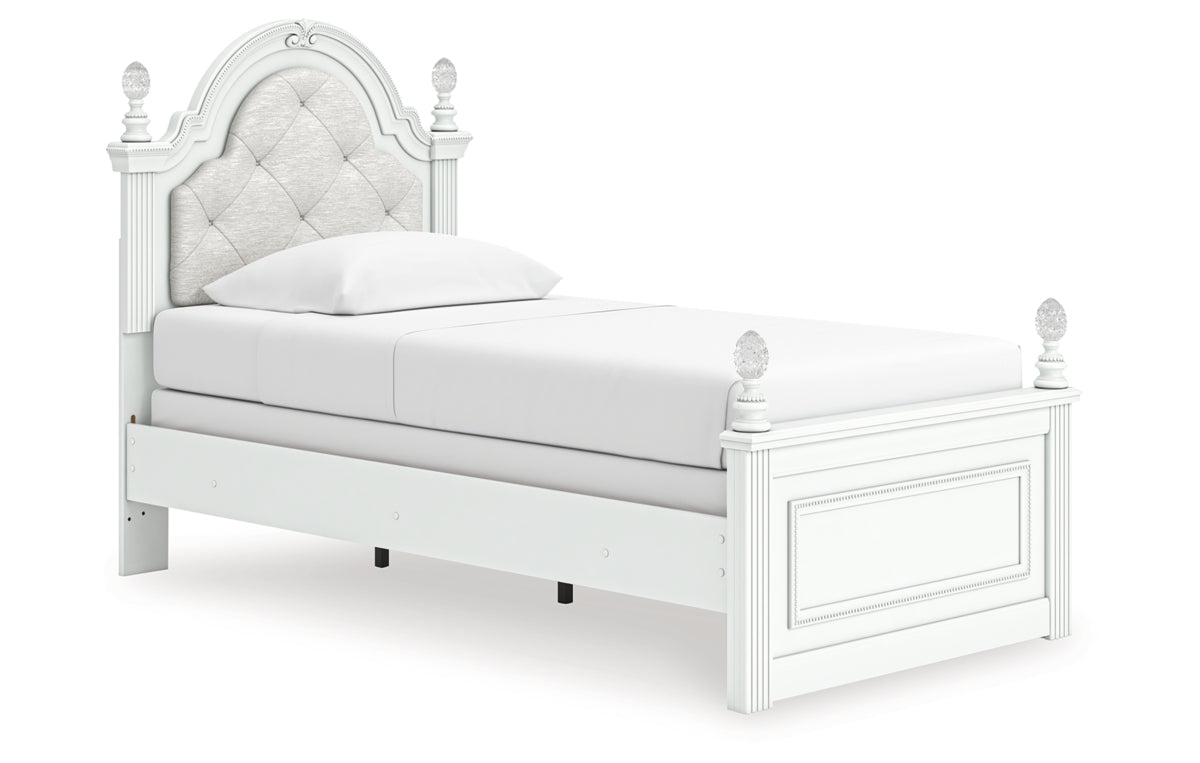 Kozlani Twin Upholstered Panel Bed