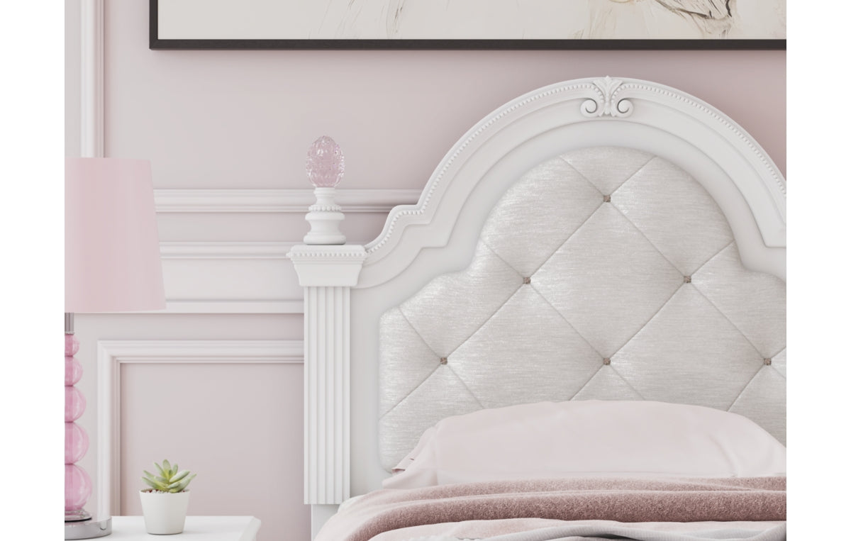 Kozlani Twin Upholstered Panel Bed