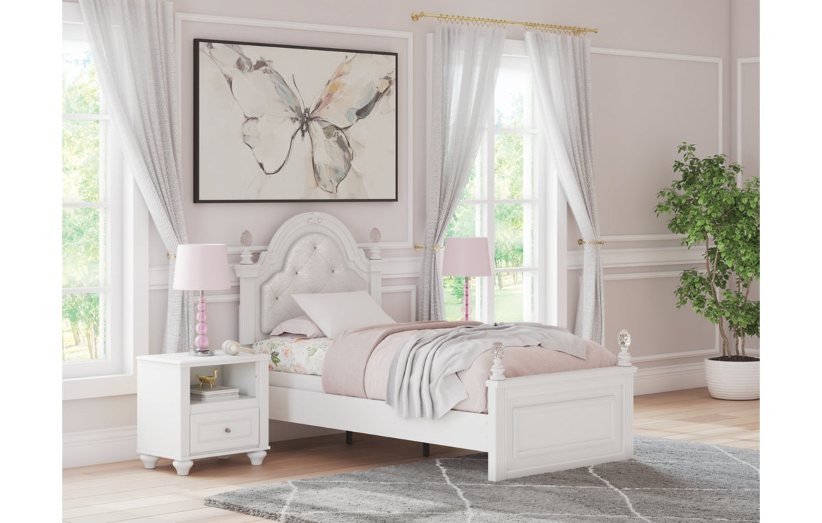 Kozlani Twin Upholstered Panel Bed