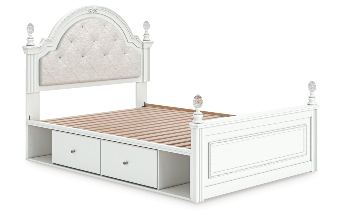 Kozlani Full Upholstered Panel Storage Bed