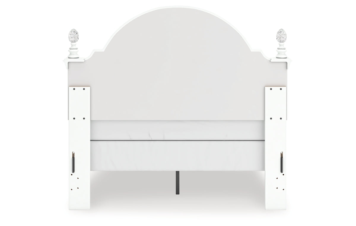 Kozlani Full Upholstered Panel Bed, Dresser, Mirror and Nightstand
