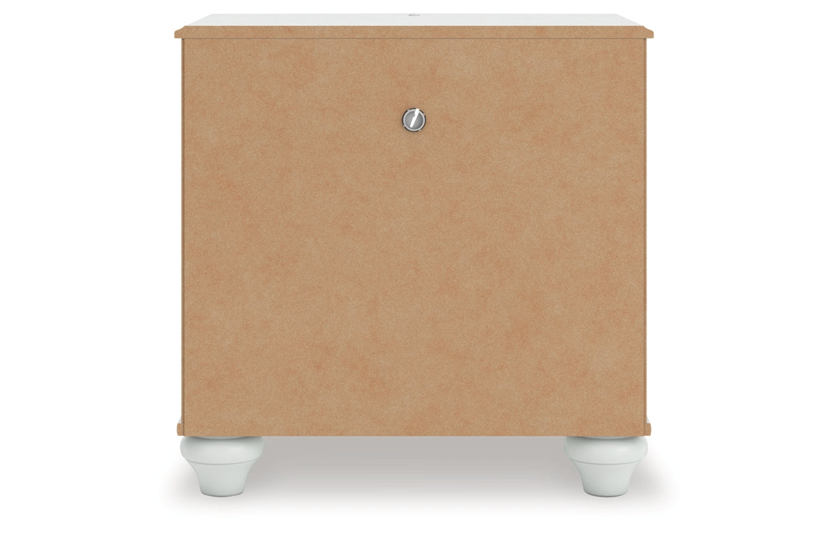 Kozlani Full Upholstered Panel Storage Bed, Dresser, Mirror and Nightstand