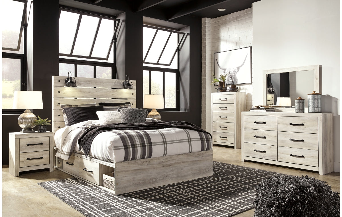 Cambeck Queen Panel Bed with 2 Storage Drawers