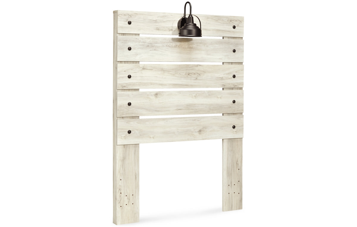 Cambeck Twin Panel Headboard with Mirrored Dresser