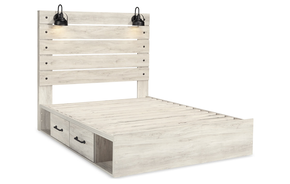 Cambeck Queen Panel Bed with 2 Storage Drawers