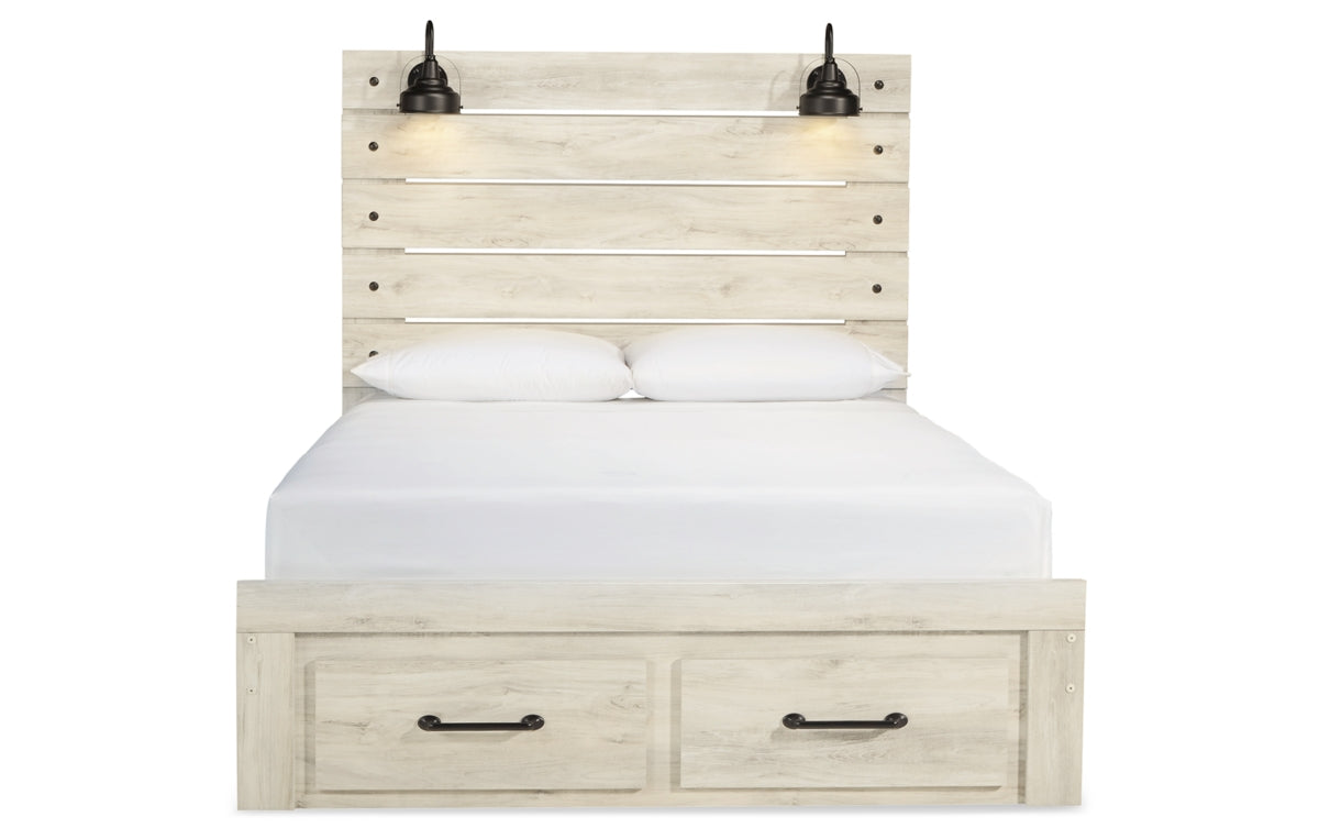 Cambeck Queen Panel Bed with 2 Storage Drawers