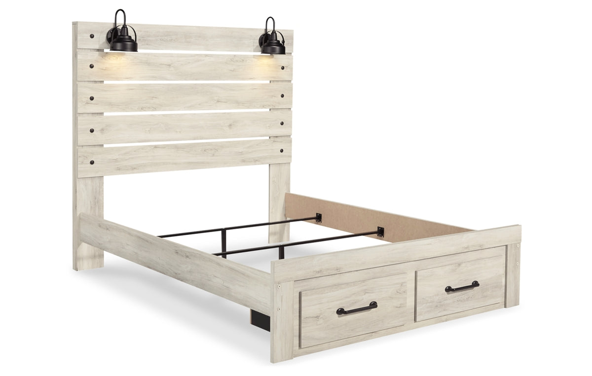 Cambeck Queen Panel Bed with 2 Storage Drawers