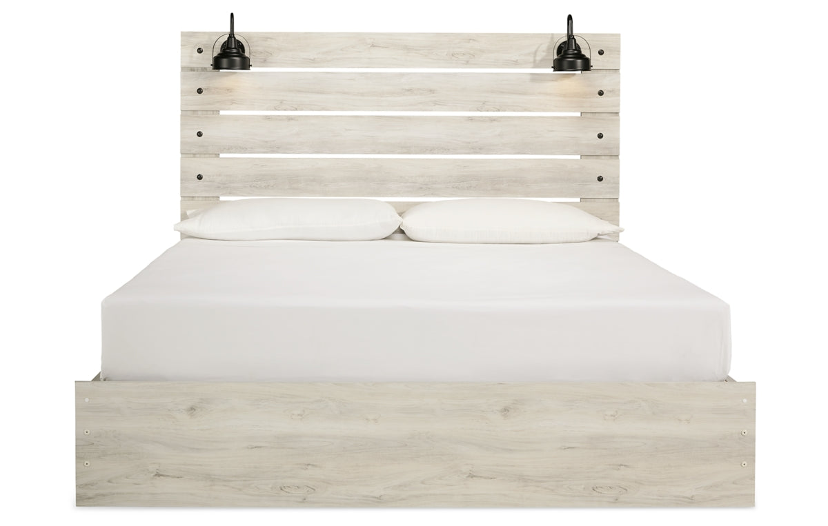 Cambeck King Panel Bed with 4 Storage Drawers