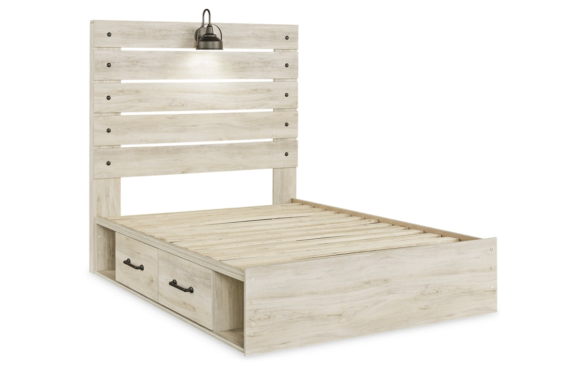 Cambeck Full Panel Bed with 2 Storage Drawers