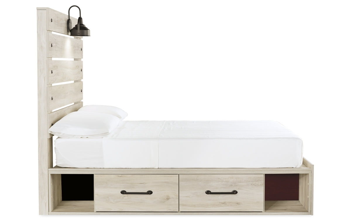 Cambeck Full Panel Bed with 2 Storage Drawers