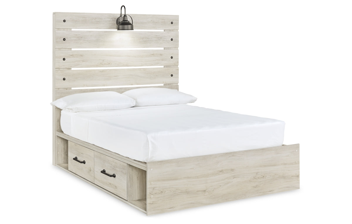 Cambeck Full Panel Bed with 4 Storage Drawers