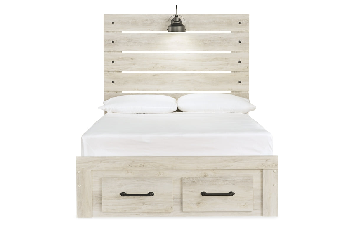 Cambeck Full Panel Bed with 2 Storage Drawers